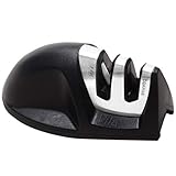 Vila Knife Sharpener with Dual sharpening slots: Polishes and hones blades to Razor Sharpness : Must-have kitchen utensil with Stylish, Ergonomic design : Secure grip and Compact for easy storage