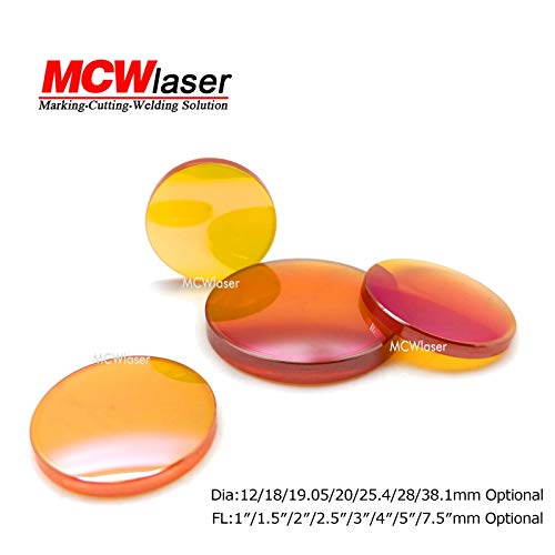 41 mB6nke4L CNCOLETECH 25mm ZnSe Focus Lens for CO2 10600nm 10.6um Laser Engraver/Cutter Dia:25mm FL:2.5" 63.5mm - Image 3