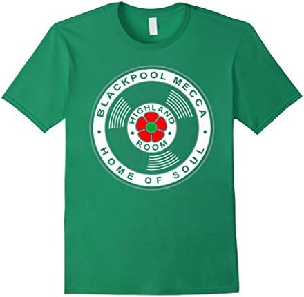 Men's Blackpool Mecca Home of Northern Soul Club Music T-Shirt Medium Kelly Green