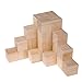 Supla 30pcs 1.5 Inch - Natural Solid Wood Square Blocks Wood Cube Blocks- For Puzzle Making, Crafts, And DIY Projects (30pcs)