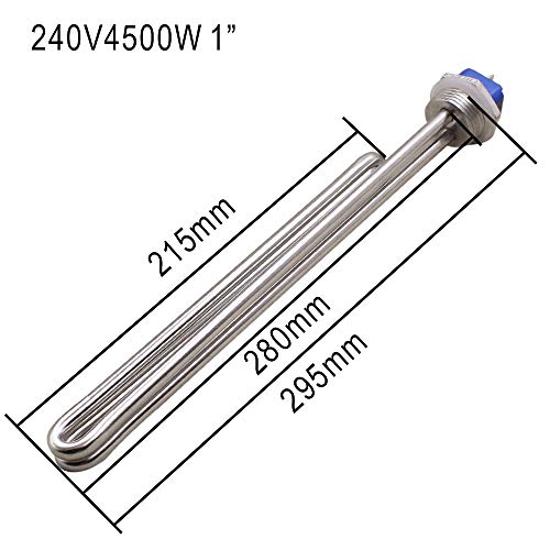 thumbnail image 2 of DERNORD 240V 4500W Foldback Heating Element For Water Heater - Low Watt Density 2 of 12