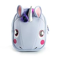 Kiddie Totes 3D Softshell Unicorn Backpack with Leash for Toddlers and Children