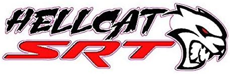 HellCat SRT - Sticker Graphic - Auto Wall Laptop Cell Truck Sticker - Easy Stick Sticker Graphic