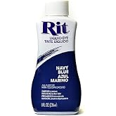 Rit Dyes Navy Blue Liquid 8 oz. Bottle [Pack of 4 ]