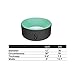 JBM Yoga Wheel for Stretching and Improving Backbends, Bridge Pose, Dharma Yoga Wheel Pose (12'' x 5''), Relax Yoga Poses, Relieves Stress, Stretch and Open The Chest, Shoulders, Hips and Spine