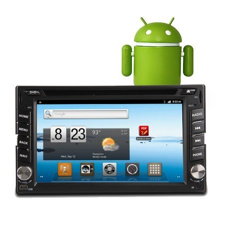 Ouku Universal 2 Din Android 4.4 OS In Dash Car PC DVD Radio Player GPS navigation Head Dek Stero Radio+1GHZ CPU+8GB Flash+Wifi+3G Function+Free Android APP software Download