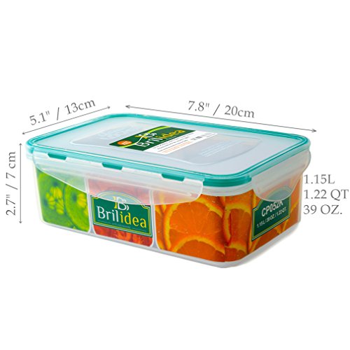 Leakproof Lunch Bento Box Food Storage Container with Airtight Lid and