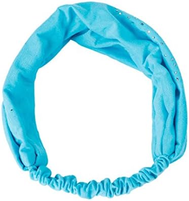 Tootu Women Head Wrap Diamond Hair Band Headwear Turban Twist Headband (Sky Blue)