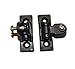 Northwest Tarp & Canvas 180 Degree Bimini Universal Deck Hinge, Black Nylon, 1 Pair