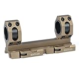 (  GBO - QD -DE ) Scope Rings Mount Top Rail 30mm - 1 inch Ring Tactical Recon for Burris, Nikon, Leupold, Vortex, UTG, (Black)