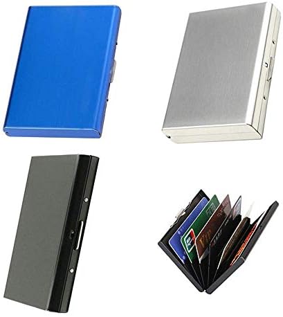 RFID Blocking Credit Card Holder，MoRange Stainless Steel Wallets Protectors for Holding Debit ATM Credit Card for Women Men