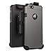 ImpactStrong Heavy Duty Case and Belt Clip Combo for iPhone 6 / 6s, Dual Layer Drop Protection Cover and Holster, Gun Metal