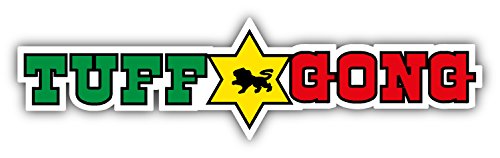 Bob Marley Tuff N Gong Set of 3 Car Bumper Sticker Decal 14" X 3.5"