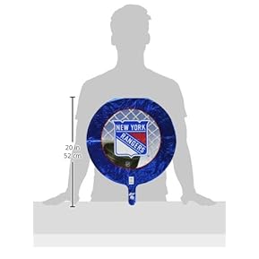 Anagram International New York Rangers Foil Flat Party Balloons, 18", Multicolor - Image 3