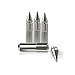 Xprite Silver Chrome Aluminum Mounted 90mm Spike Extended Nut Refit Wheel Lug Nuts/Tire Screw M12x1.5