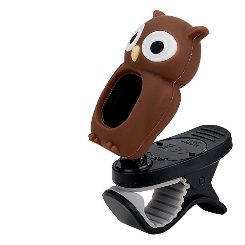 Swiff Violin Tuner Owl Cartoon Guitar Tuner, Brown - Thumbnail 4