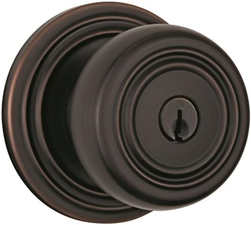 Brinks Home Security Push Pull Rotate Door Locks 23004-150 Webley Style Keyed Entry Knob, Tuscan Bronze by Brinks Home Security Push Pull Rotate Door Locks