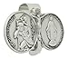 All Patron Saints ALLPATRONSAINTS Miraculous St Christopher Medal for Car Catholic Visor Clip for Protection While Driving with Prayer Card