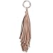 ZOONAI Women Leather Tassel Keychain Car Keyring Holder Bag Wallet Purse Decorations