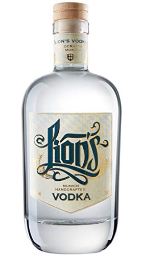LION's Vodka Munich Handcrafted Vodka, Bio-zertifiziert ,Mit süßfruchtigen Getreidearomen, Eastern Style Vodka