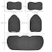 Sojoy Car Seat Covers Set-Full Set Seat Protector Cushions-Universal Fit Four Seasons(Honeycomb Cloth,Black)