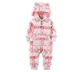 Carter's Baby Girls' Geo Hooded Fleece Jumpsuit