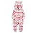 Carter's Baby Girls' Geo Hooded Fleece Jumpsuit