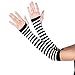 GUAngqi Woman Knit Wrist Gloves Mitten Long Sleeve Striped Arm Gloves