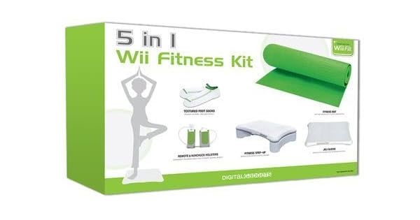 Digital Gadgets 5 in 1 Nintendo Wii Fitness Accessory Kit Exercise Yoga Mat Green by Digital Gadgets: Amazon.es: Videojuegos