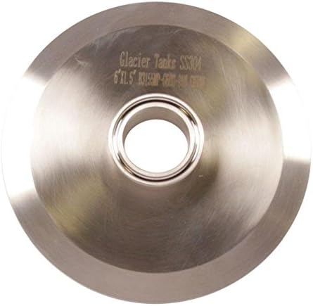 End Cap Reducer | Tri Clamp 6 inch x 1.5 in. - Stainless Steel SS304 - Glacier Tanks - (2 Pack)