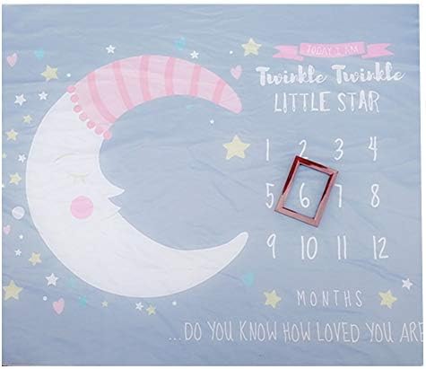Baby Blanket Boy Baby Milestone Blanket Photography Props Newborn Background Monthly Reusable Soft Blanket
