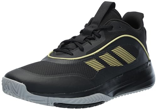 adidas Men’s Own The Game 3.0 Basketball Sneaker, Black/Gold Metallic/Solid Grey, 6.5