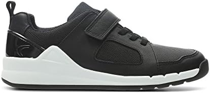 Clarks Orbit Ride Leather Trainers in Black Standard Fit Size 7½