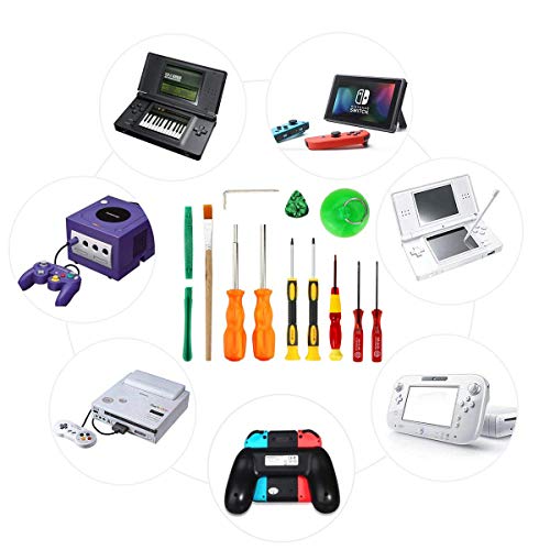 Moligh doll Triwing Screwdriver Professional Full Triwing Screwdriver Repair Tool Kit,3.8mm and 4.5mm Security Screwdriver Game Bit Tool Set for Switch Joycon/Wii/DS /DSL/GBA