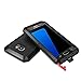 Galaxy S7 Case, Tomplus [Newest] Extreme Hard Luxury Aluminum Alloy Protective Metal Full-body Rugged Holster Case with Built-in Gorilla Glass Screen Protector for Samsung Galaxy S7 (Black)