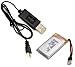 3.7v 350mAh 25c LiPo Battery & USB Charger Hubsan X4 H107 Walkera QR Ladybird RC - FAST FREE SHIPPING FROM Orlando, Florida USA!