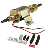CarBole Universal Electric Fuel Pump Self- primming Transfer Pumps 5/16 inch, 5-9 Psi, 20-30 GPH Number E8012S, FD0002, P60430, EP12S, 6414671-2 Wire Design