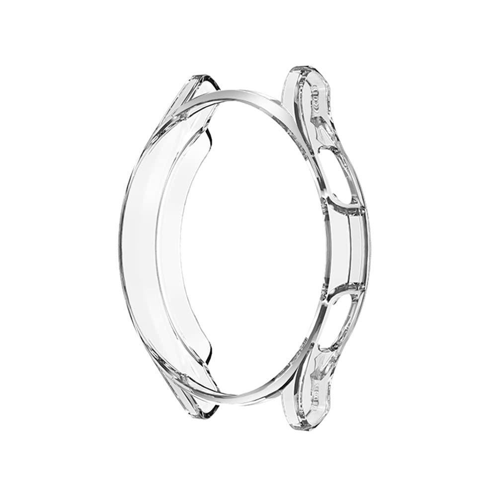 AISPORTS 2 Pack Compatible with Samsung Galaxy Watch 4 44mm Case with Screen Protector, Ultra-Thin Soft TPU Silicone Bumper Case Full Coverage Protective Case Cover for Samsung Galaxy Watch 4 44mm