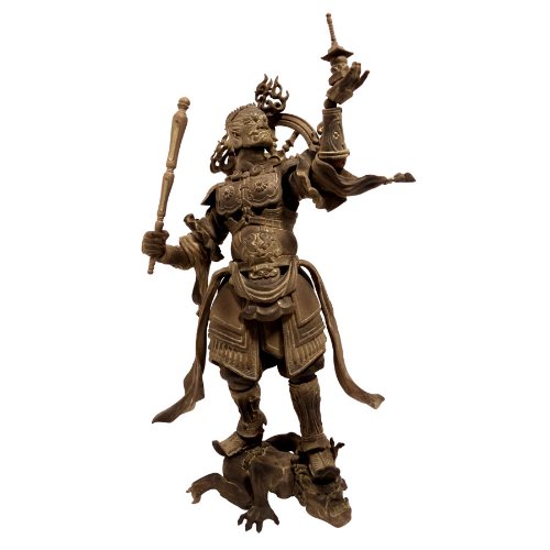 Kaiyodo Takeya Revoltech Action Figure: #001 Tamonten Wooden Version