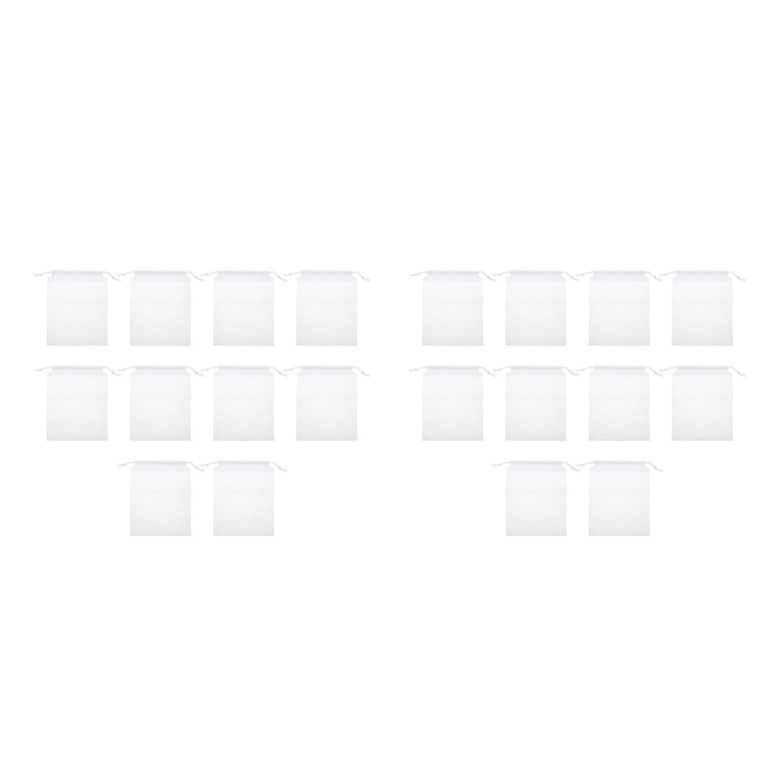 BESPORTBLE Crab Bate Bags: 20 Pcs Bait Bag Mesh Bag Fishing Lures Bag Fishing Net Drawstring Mesh Bag Crabbing Net Blank Non-woven Fabric Net Bag