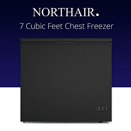 Northair Chest Freezer 7 Cu Ft with 4 Removable Baskets Reach In