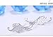Mariafashion Ear Crawler Cuff Earrings Sterling Silver Ear Climber Butterfly Diamond Zircon Stud Earrings