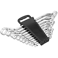 Amazon Brand - Denali 5/16-1-Inch, Ratcheting Combination Wrench Set with Roll-Up Pouch, 13-Piece