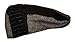 Men's Multi Pattern Patchwork Wool Blend Newsboy IVY Golf Hunting Hat (DK.Brown, SM)