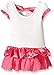 Disney Little Girls' Minnie XOXO Eyelet and Satin Dress, White, 12 Months