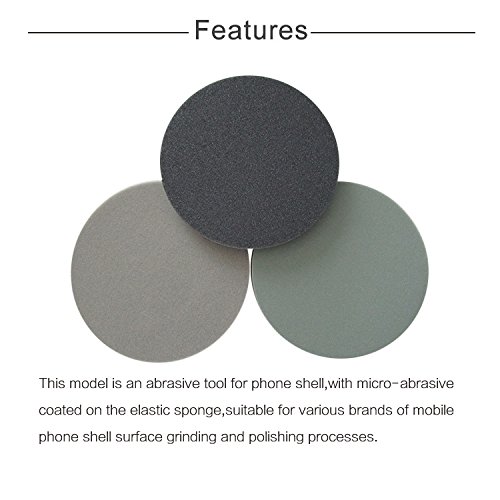 5 Inch 125mm Round Sponge Sanding Disc Sandpaper Hook and Loop 300-3000 Grits for Polishing & Grinding (Pack of 12)