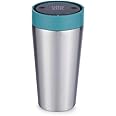 Circular & Co Stainless Steel Coffee Cup - 12oz - Insulated Resuable Travel Mug - Made from Recycled Stainless Steel - 100% Leakproof Coffee Mug - Fully Lockable - Insulated for 6 Hours