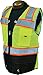 Shine Bright Safety Vest - High Visibility with Reflective Straps and Pockets – Premium, Soft, Durable, and Breathable – ANSI CLASS 2 (Size Large, Black)