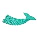 JR.WHITE Mermaid Tail Blanket for Kids and Adults, Hand Crochet Snuggle Mermaid, All Seasons Seatail Sleeping Bag Blanket (Adult-Scale-Green)