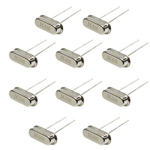 flahstree 10pcs 16M HC-49S DIP Quartz Crystal Oscillator 16MHz 16.000M Hz 16.000MHz...